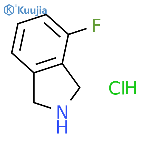 4-fluoroisoindoline;hydrochloride structure