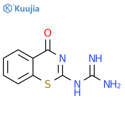 N-(4-oxo-4H-1,3-benzothiazin-2-yl)guanidine structure