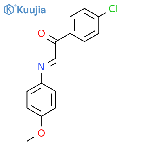 Ethanone, 1-(4-chlorophenyl)-2-[(4-methoxyphenyl)imino]- structure