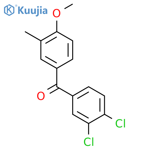 Methanone, (3,4-dichlorophenyl)(4-methoxy-3-methylphenyl)- structure