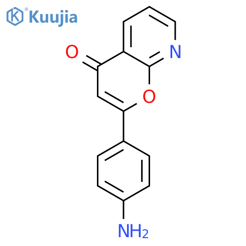 4H-Pyrano[2,3-b]pyridin-4-one, 2-(4-aminophenyl)- structure