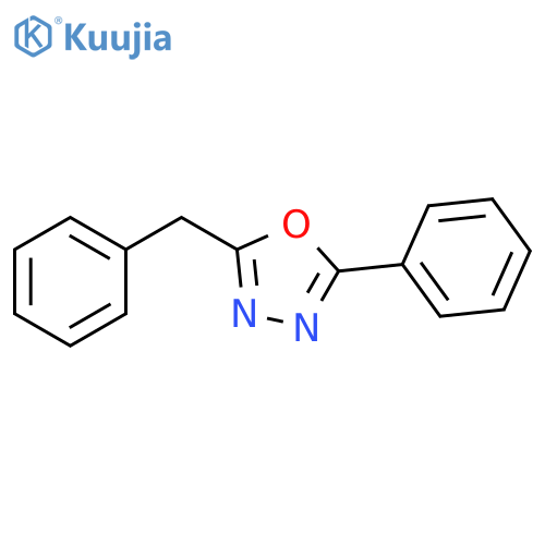 1,3,4-Oxadiazole, 2-phenyl-5-(phenylmethyl)- structure