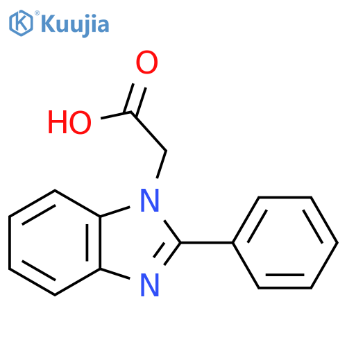 2-(2-Phenyl-1H-1,3-benzodiazol-1-yl)acetic Acid structure