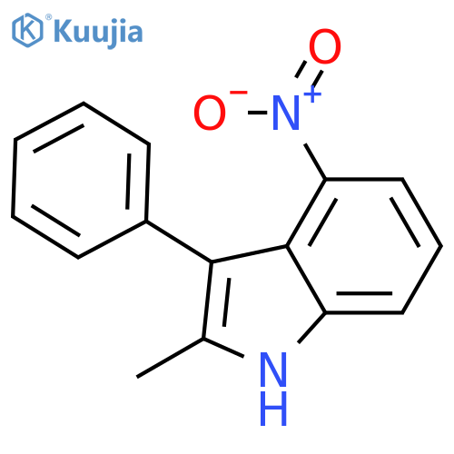 1H-Indole, 2-methyl-4-nitro-3-phenyl- structure