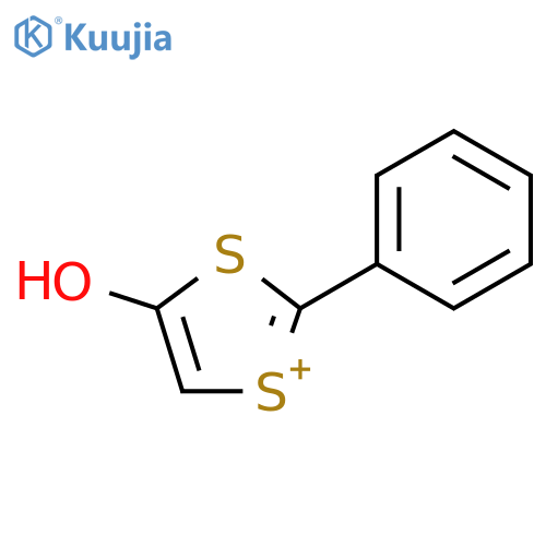 1,3-Dithiol-1-ium, 4-hydroxy-2-phenyl- structure