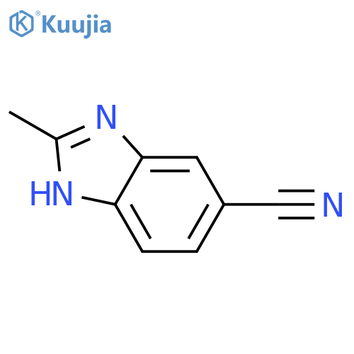 2-Methyl-1H-benzodimidazole-5-carbonitrile structure