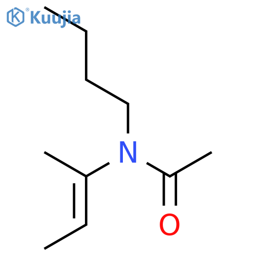 Acetamide, N-butyl-N-(1-methyl-1-propenyl)- structure