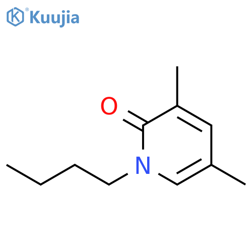 2(1H)-Pyridinone, 1-butyl-3,5-dimethyl- structure