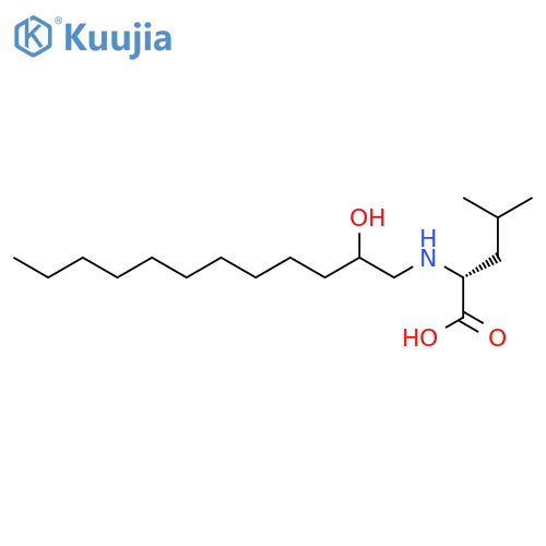 D-Leucine, N-(2-hydroxydodecyl)- structure