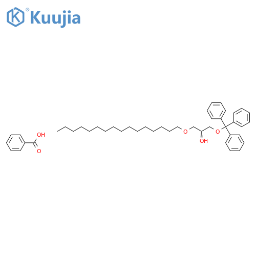 2-Propanol, 1-(hexadecyloxy)-3-(triphenylmethoxy)-, benzoate, (R)- structure