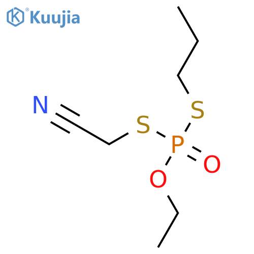 Phosphorodithioic acid, S-(cyanomethyl) O-ethyl S-propyl ester structure