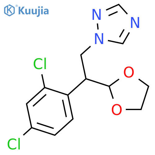 1H-1,2,4-Triazole, 1-[2-(2,4-dichlorophenyl)-2-(1,3-dioxolan-2-yl)ethyl]- structure