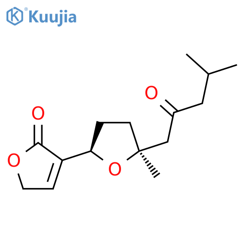 (2R)-2,3,4,5-Tetrahydro-5-methyl-5β-(4-methyl-2-oxopentyl)[2,3'-bifuran]-2'(5'H)-one structure