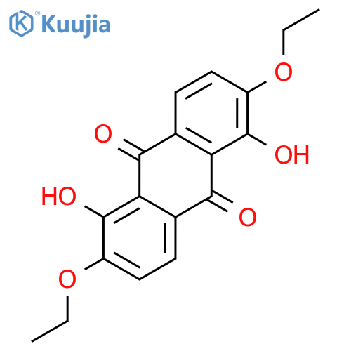 2,6-Diethoxy-1,5-dihydroxyanthracene-9,10-dione structure
