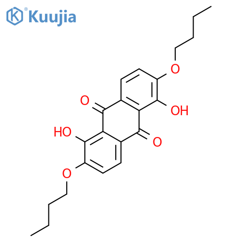 9,10-Anthracenedione, 2,6-dibutoxy-1,5-dihydroxy- structure