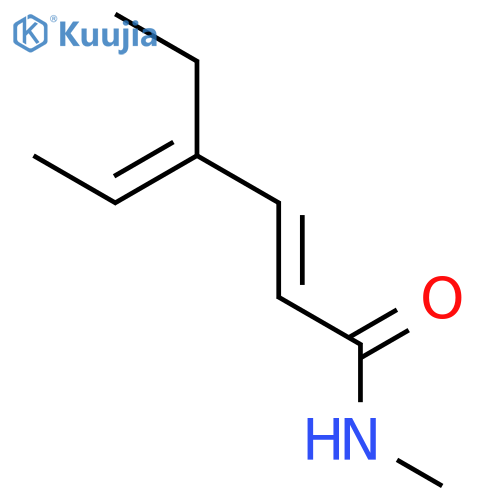 2,4-Hexadienamide, 4-ethyl-N-methyl-, (E,E)- structure