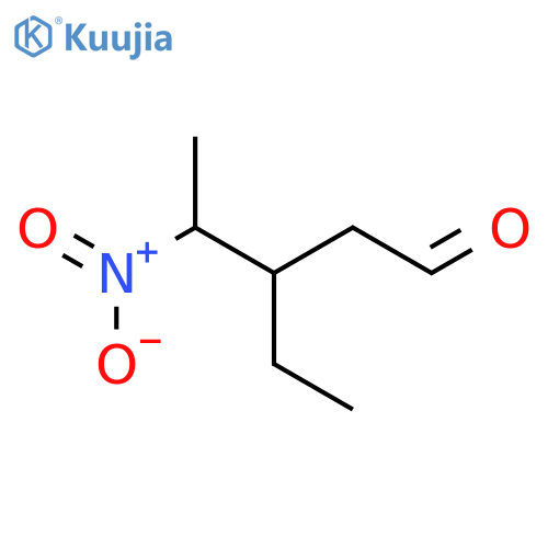 Pentanal, 3-ethyl-4-nitro- structure