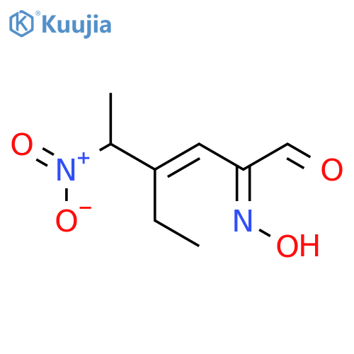 3-Hexenal, 4-ethyl-2-(hydroxyimino)-5-nitro- structure