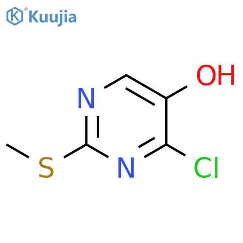 4-chloro-2-(methylsulfanyl)pyrimidin-5-ol structure