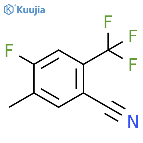 4-Fluoro-5-methyl-2-(trifluoromethyl)benzonitrile structure