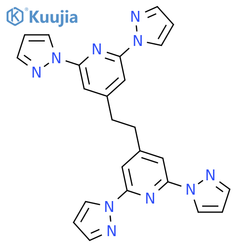 Pyridine, 4,4'-(1,2-ethanediyl)bis[2,6-di-1H-pyrazol-1-yl- structure