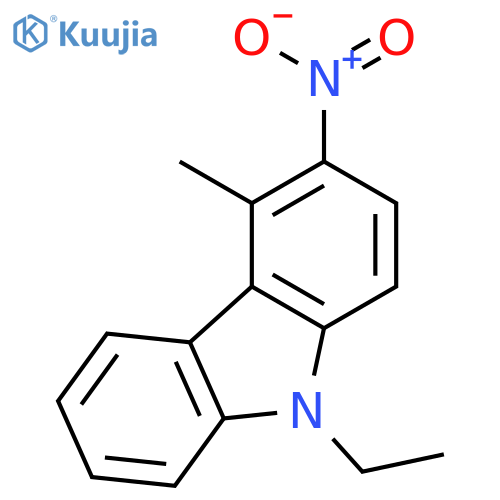 9H-Carbazole, 9-ethyl-4-methyl-3-nitro- structure