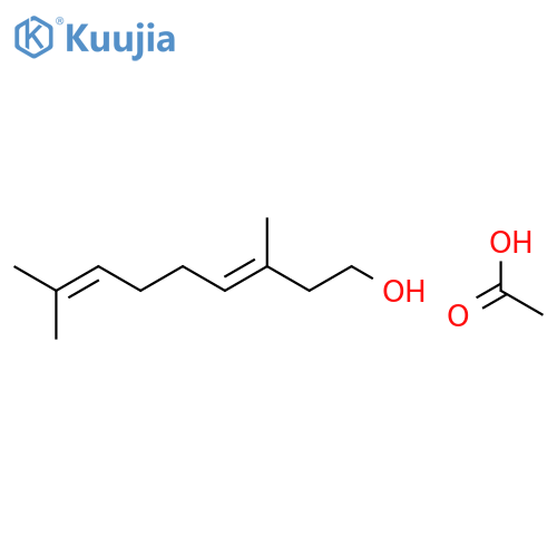 3,7-Nonadien-1-ol, 3,8-dimethyl-, acetate structure