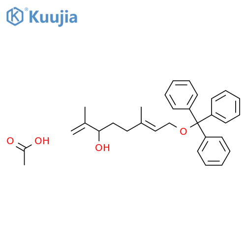 (E)-2,6-Dimethyl-8-(triphenylmethoxy)-1,6-octadien-3-ol Acetate structure
