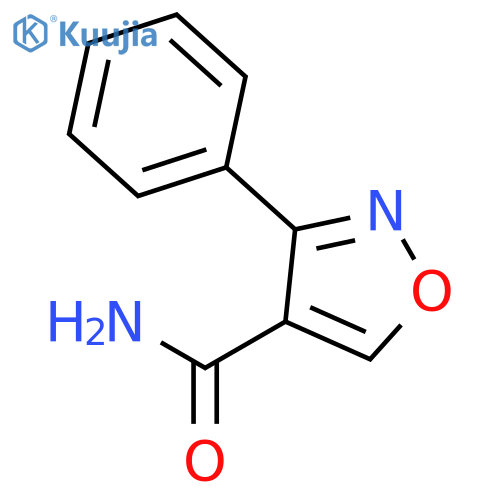 4-Isoxazolecarboxamide, 3-phenyl- structure