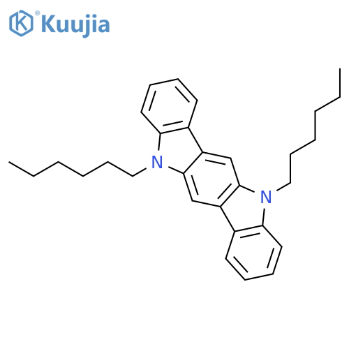 5,11-Dihexyl-5,11-dihydroindolo[3,2-b]carbazole structure