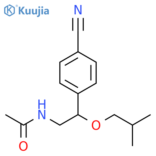 Acetamide, N-[2-(4-cyanophenyl)-2-(2-methylpropoxy)ethyl]- structure