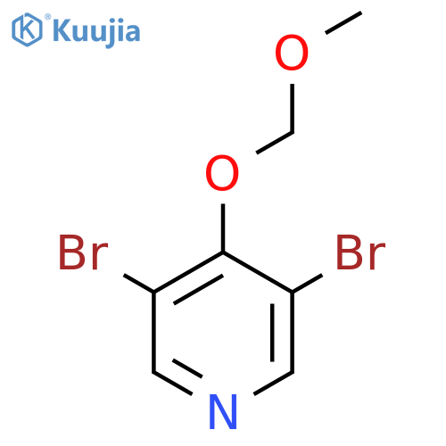 Pyridine, 3,5-dibromo-4-(methoxymethoxy)- structure