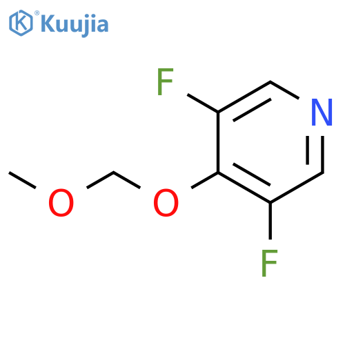 Pyridine, 3,5-difluoro-4-(methoxymethoxy)- structure