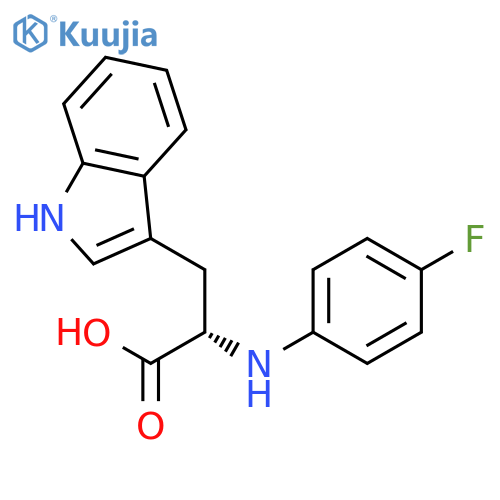 Tryptophan, N-(4-fluorophenyl)- structure