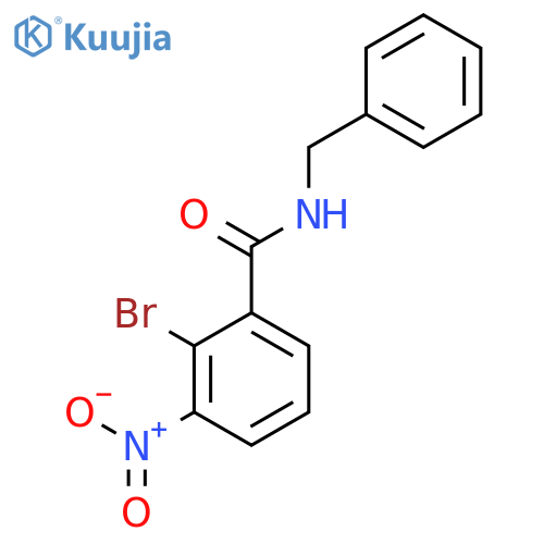 Benzamide, 2-bromo-3-nitro-N-(phenylmethyl)- structure