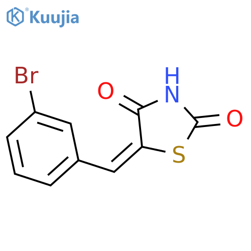 2,4-Thiazolidinedione, 5-[(3-bromophenyl)methylene]-, (5Z)- structure