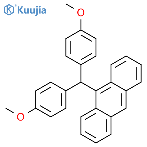 Anthracene, 9-[bis(4-methoxyphenyl)methyl]- structure