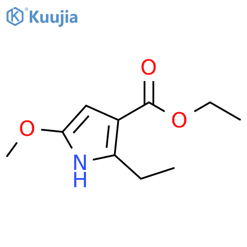 2-ethyl-5-methoxy-1H-Pyrrole-3-carboxylic acid ethyl ester structure
