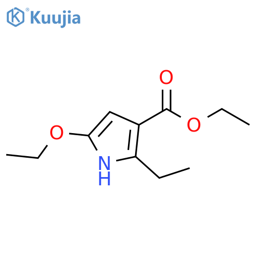 5-ethoxy-2-ethyl-1H-Pyrrole-3-carboxylic acid ethyl ester structure