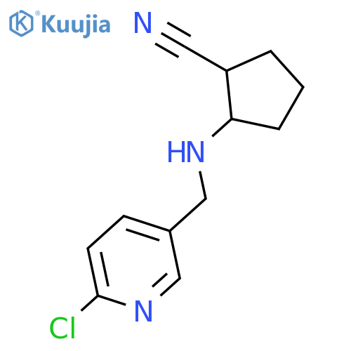 2-(6-Chloro-3-pyridinyl)methylaminocyclopentanecarbonitrile structure