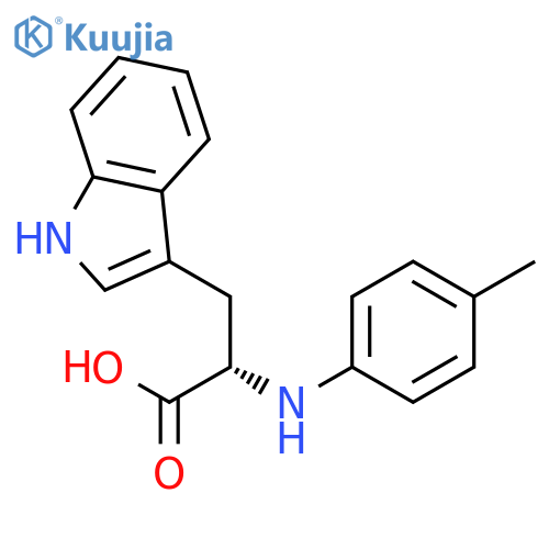 Tryptophan, N-(4-methylphenyl)- structure