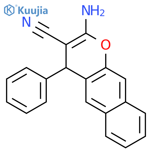 4H-Naphtho[2,3-b]pyran-3-carbonitrile, 2-amino-4-phenyl- structure
