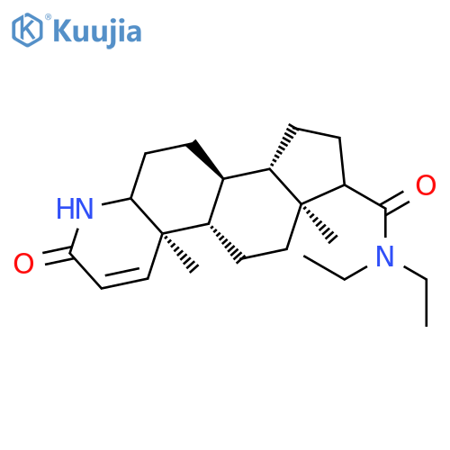 N,N-Diethyl-3-oxo-4-azaandrost-1-ene-17-carboxamide structure