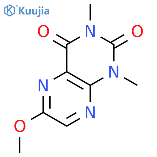 2,4(1H,3H)-Pteridinedione, 6-methoxy-1,3-dimethyl- structure