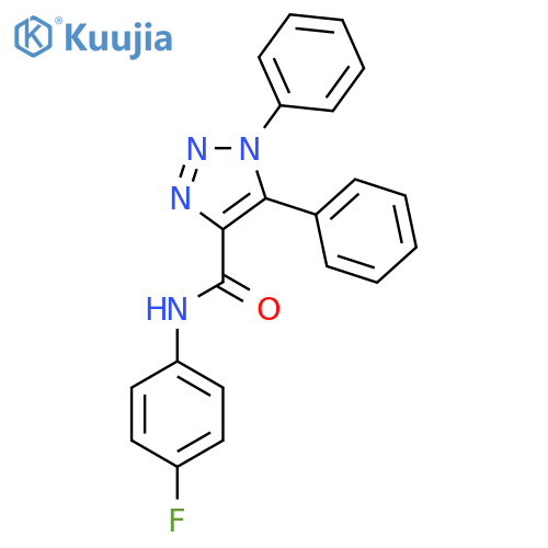 N-(4-fluorophenyl)-1,5-diphenyl-1H-1,2,3-triazole-4-carboxamide structure