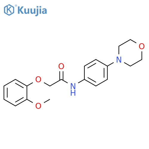 2-(2-methoxyphenoxy)-N-4-(morpholin-4-yl)phenylacetamide structure