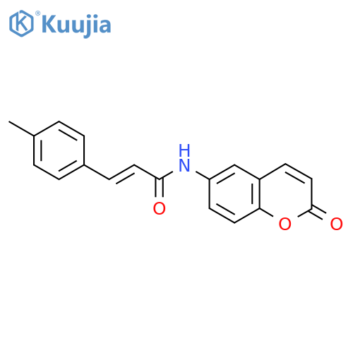 (2E)-3-(4-methylphenyl)-N-(2-oxo-2H-chromen-6-yl)prop-2-enamide structure