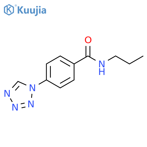N-propyl-4-(1H-1,2,3,4-tetrazol-1-yl)benzamide structure