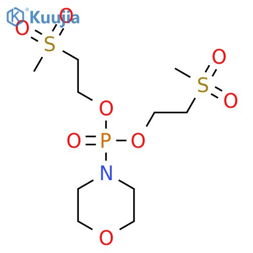 Phosphonic acid, 4-morpholinyl-, bis[2-(methylsulfonyl)ethyl] ester structure