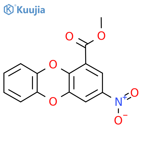 Methyl 3-nitrooxanthrene-1-carboxylate structure